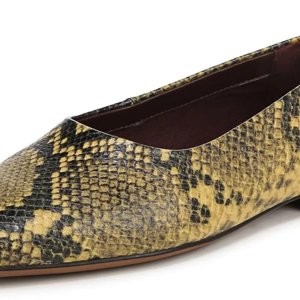 Franco Sarto Womens Vana Slip On Ballet Flat Spiced Pear Snake 8.5 M - Picture 5 of 5